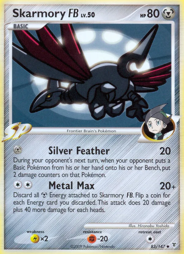 Skarmory FB #83, Supreme Victors Crosshatch-2010 Pokemon League