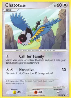 Chatot #95, Reverse Foil