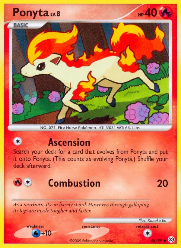 Ponyta #46, Arceus Reverse Foil