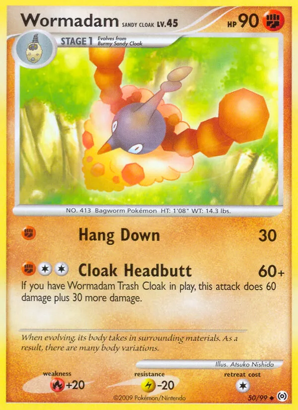Wormadam Sandy Cloak #50, Arceus