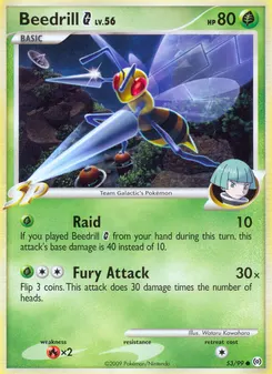 Beedrill G #53, Reverse Foil