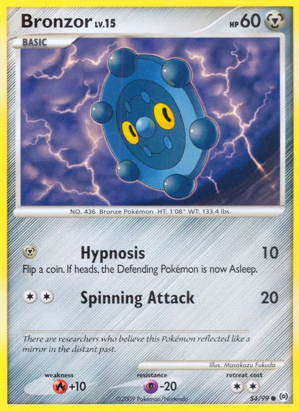 Bronzor #54, Arceus Reverse Foil
