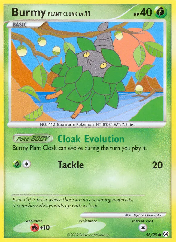 Burmy Plant Cloak #56, Arceus Reverse Foil
