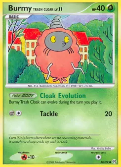 Burmy Trash Cloak #58, Reverse Foil