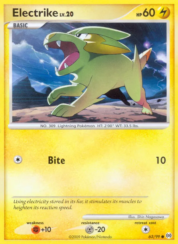Electrike #63, Arceus Reverse Foil