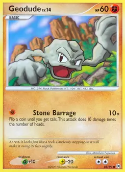 Geodude #65, Reverse Foil
