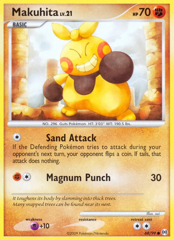Makuhita #68, Arceus Reverse Foil
