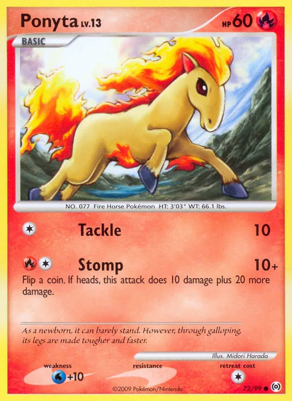 Ponyta #72, Arceus Reverse Foil