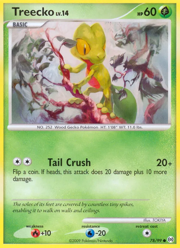Treecko #78, Arceus Reverse Foil