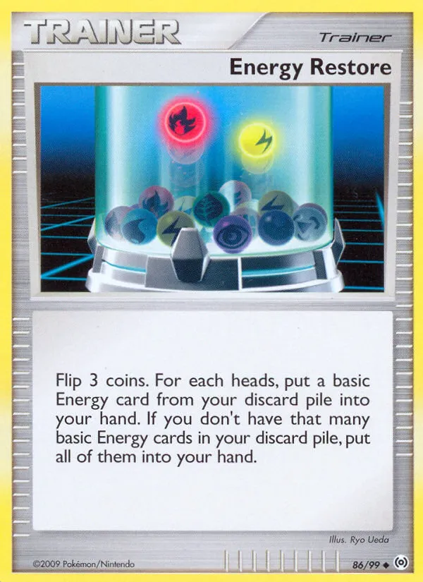 Energy Restore #86, Arceus Reverse Foil