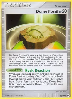 Dome Fossil #92, Standard