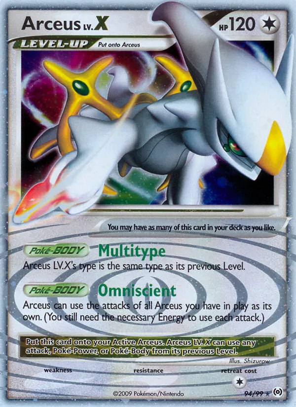 Arceus LV.X #94, Arceus
