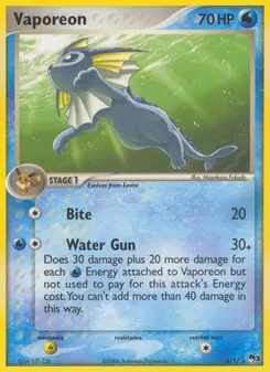 Vaporeon #6, Holo