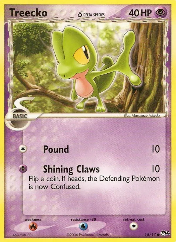 Treecko δ #15, POP Series 4
