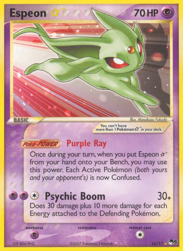 Espeon ★ #16, POP Series 5 Gold Star