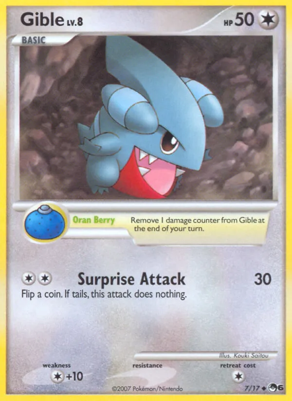 Gible #7, POP Series 6 Holo