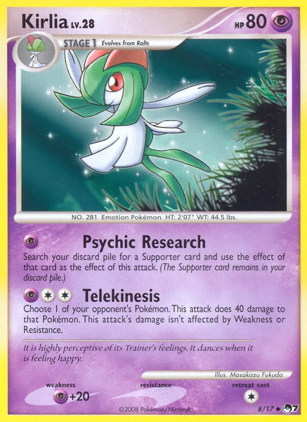 Kirlia #8, POP Series 7 Holo