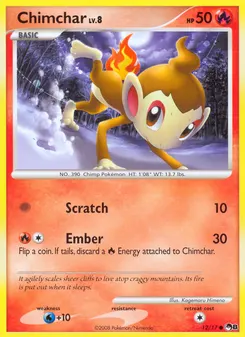Chimchar #12, Reverse Foil Cracked Ice