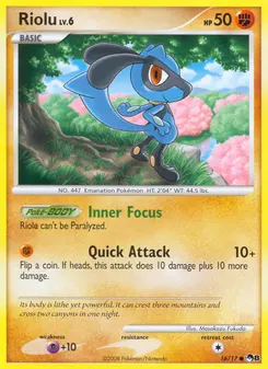 Riolu #16, Reverse Foil Cracked Ice