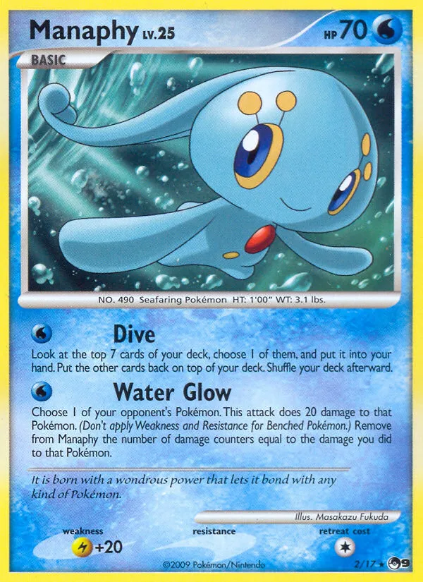 Manaphy #2, POP Series 9 Holo