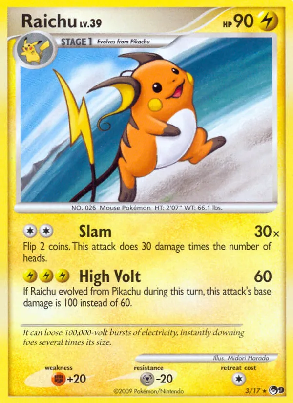 Raichu #3, POP Series 9 Cracked Ice