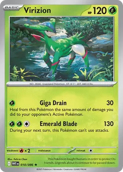 Virizion #10, Master Ball Reverse Holo
