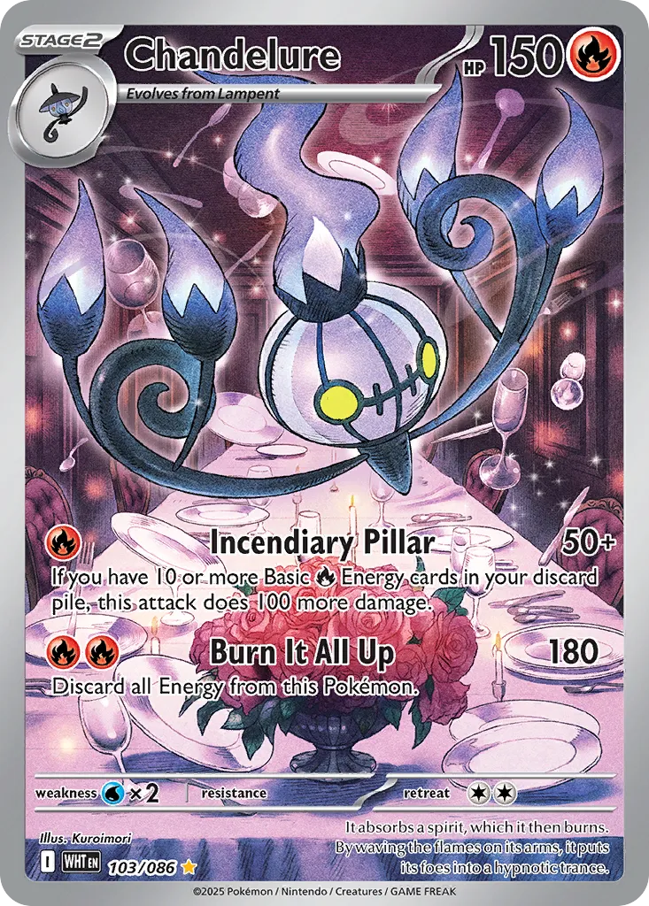 Chandelure #103, White Flare
