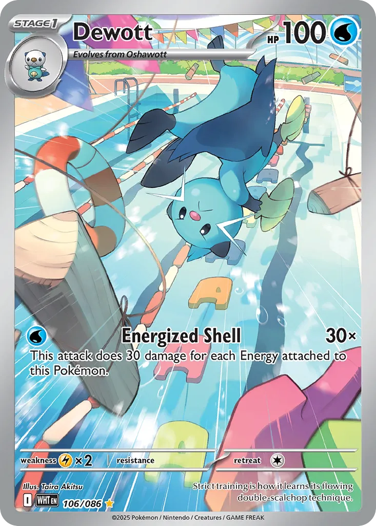 Dewott #106, White Flare