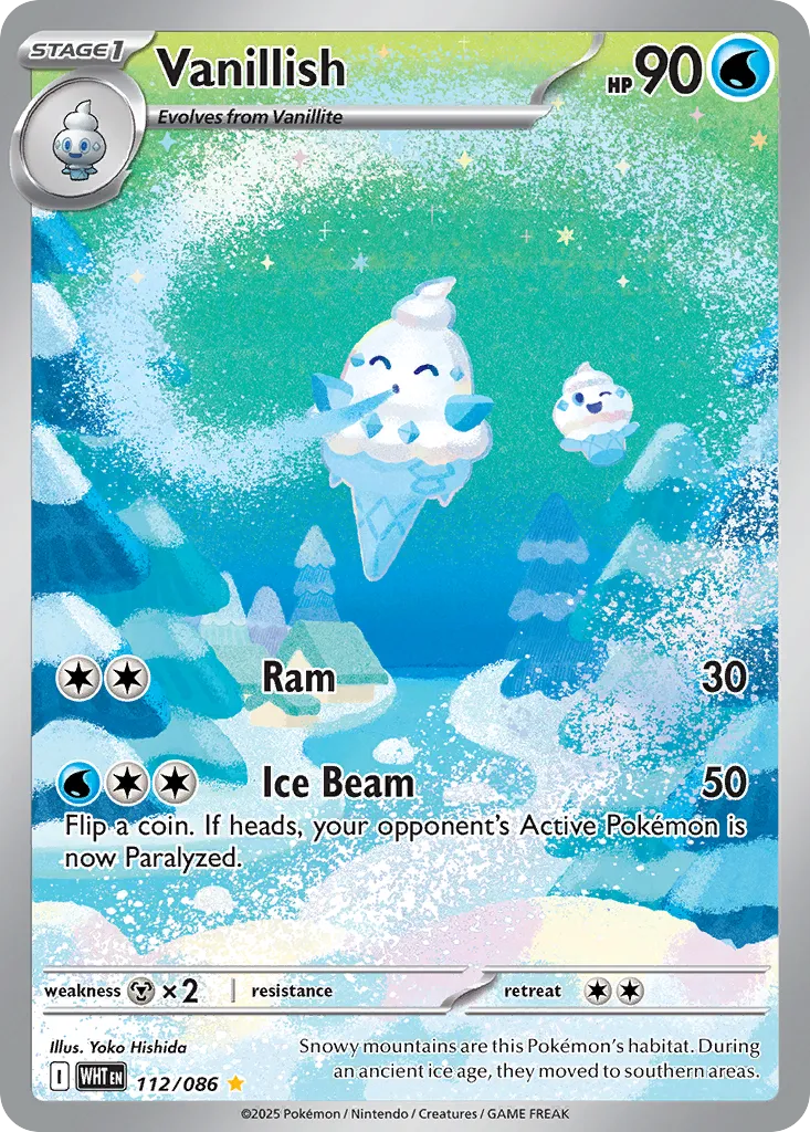 Vanillish #112, White Flare