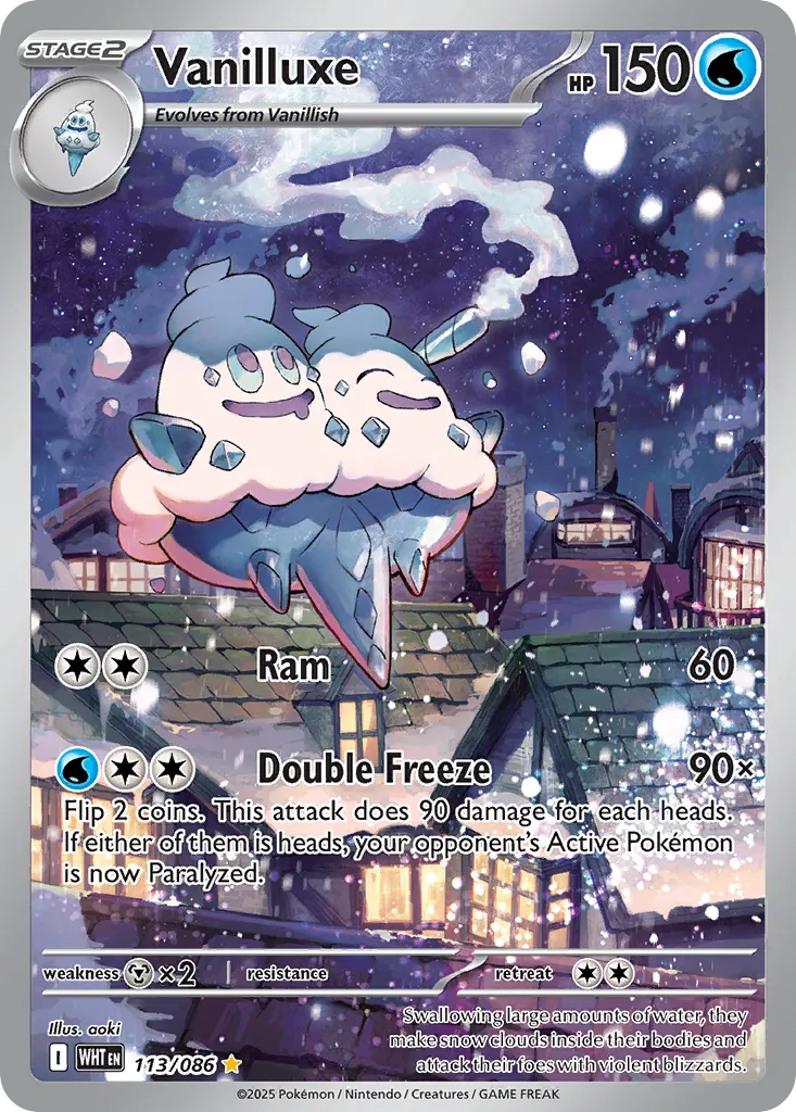 Vanilluxe #113, White Flare