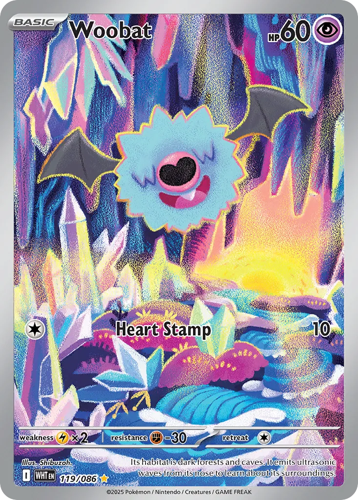 Woobat #119, White Flare