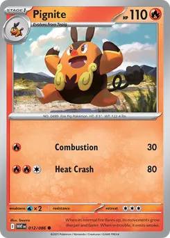 Pignite #12, Master Reverse Holo