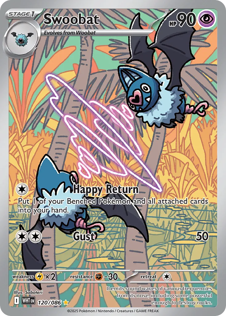 Swoobat #120, White Flare