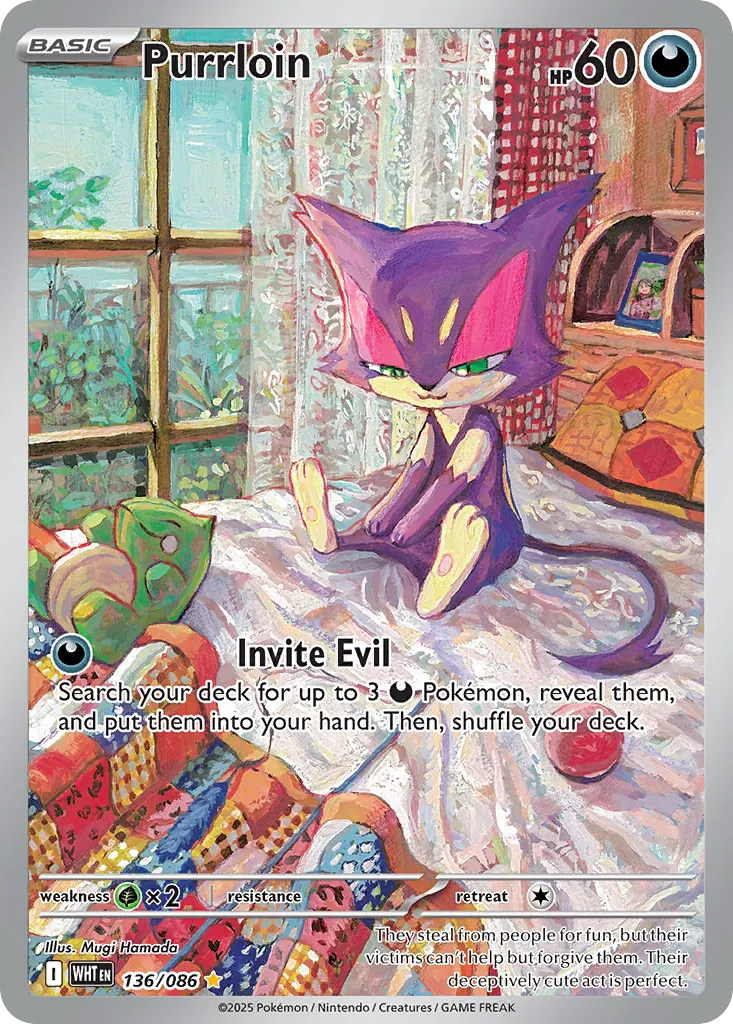 Purrloin #136, White Flare