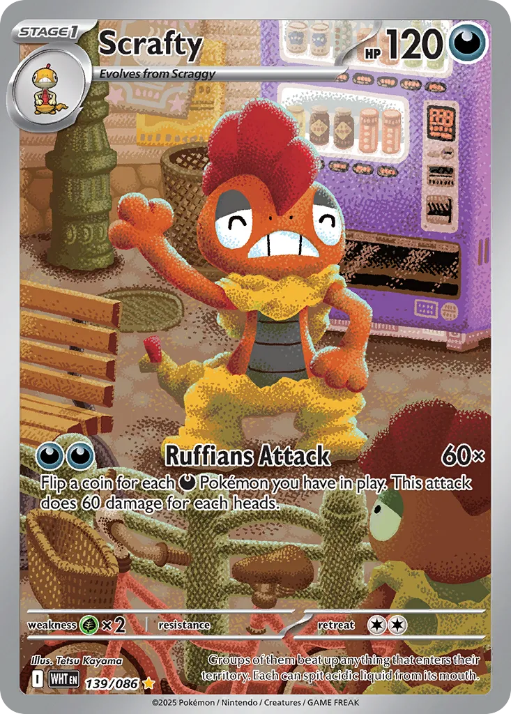 Scrafty #139, White Flare