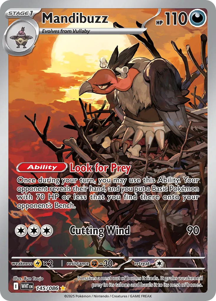 Mandibuzz #145, White Flare