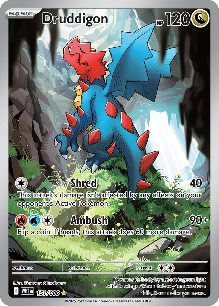 Druddigon #151, White Flare