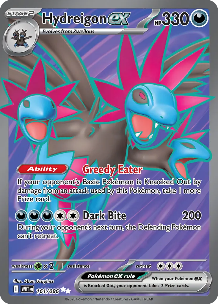 Hydreigon ex #161, White Flare