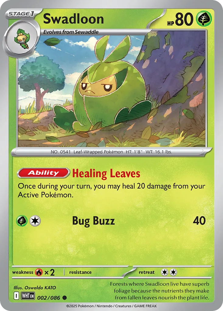 Swadloon #2, White Flare Poke Reverse Holo