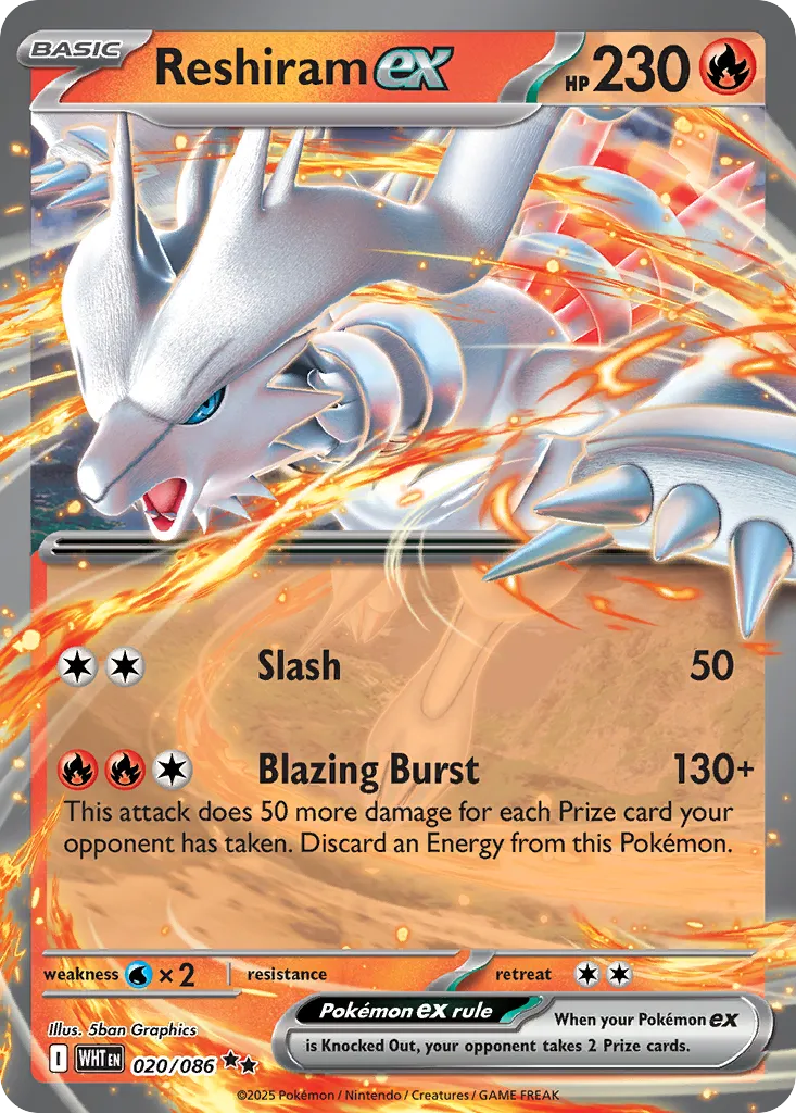 Reshiram ex #20, White Flare