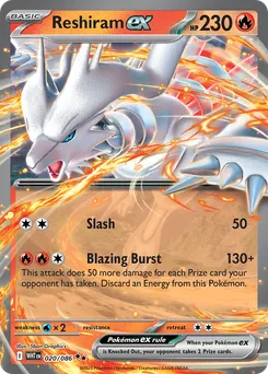 Reshiram ex #20, Standard
