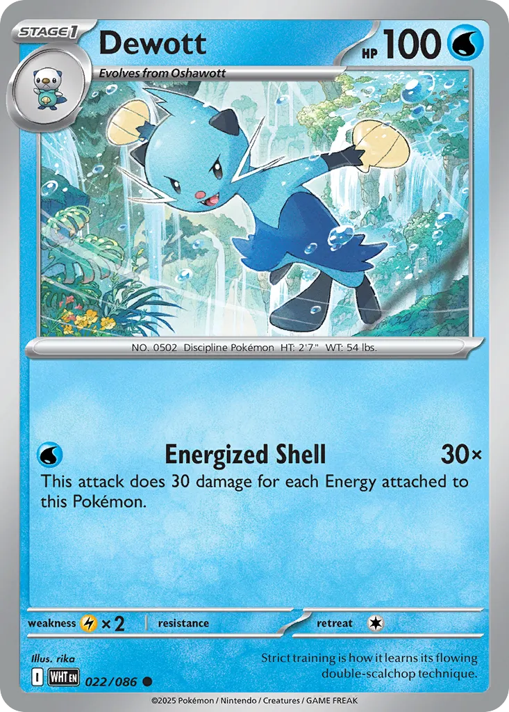 Dewott #22, White Flare