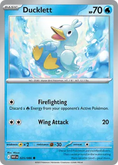 Ducklett #25, Master Ball Reverse Holo