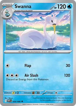 Swanna #26, Master Reverse Holo