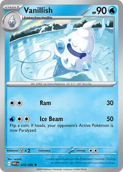 Vanillish #28, Master Ball Reverse Holo