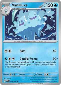 Vanilluxe #29, Master Ball Reverse Holo