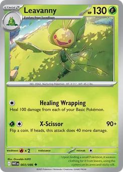 Leavanny #3, Master Ball Reverse Holo