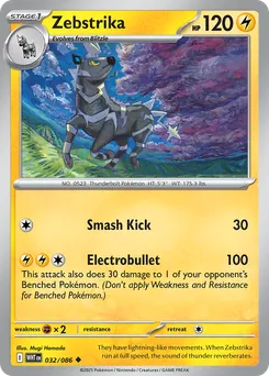 Zebstrika #32, Master Ball Reverse Holo