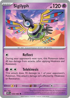 Sigilyph #38, Master Reverse Holo