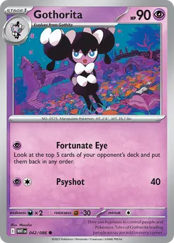 Gothorita #42, Master Ball Reverse Holo